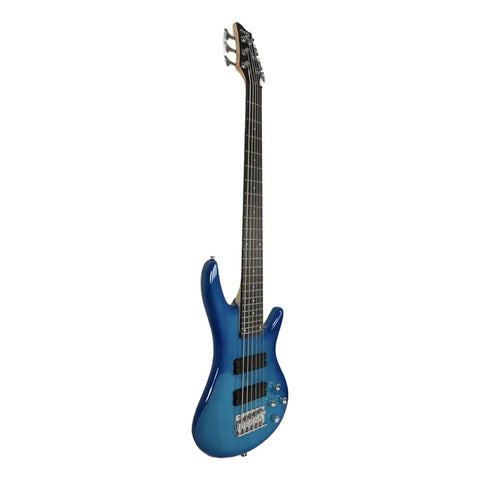 Bajo Eléctrico 6 Cuerdas Activo Mars Eb-6 Activo Blue Diestro Azul