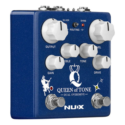 Pedal Overdrive Nux Ndo-6 Digital Para Guitarra Eléctrica Queen Of Tone Azul