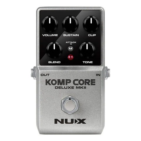 Pedal Compresor P/ Guitarra Nux Ncc-2 Komp Core Deluxe Mkii Color Plateado