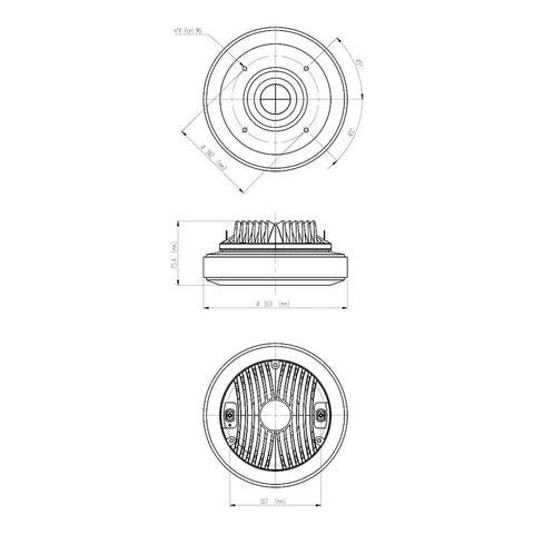 Driver De Compresión 8 Ohms Eighteen Sound Hd2080t