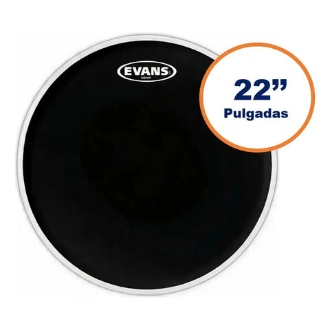Parche Para Bombo Hidráulico De Golpe 22 Pulgadas Evans Drumheads Bd22hbg Negro