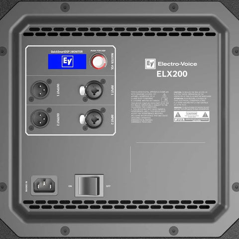 Subwoofer Amplificado 1x12 1200w Electro Voice Elx200-12sp Negro