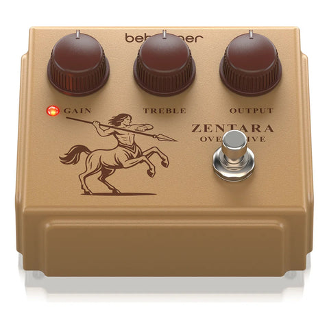 Pedal P/ Guitarra Overdrive Behringer Zentara Overdrive Dorado Oscuro