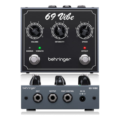 Pedal De Efectos Vibrato Behringer 69 Vibe Color Negro