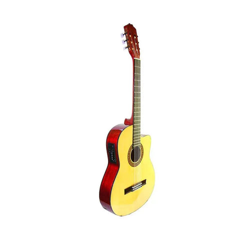 Guitarra Electroacústica Caja Clásica La Sevillana Un-3ceq Natural