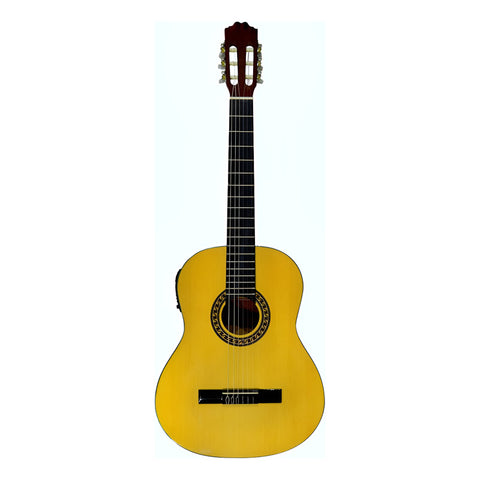 Guitarra Electroacustica Caja Clasica La Sevillana A-2eq Amarillo