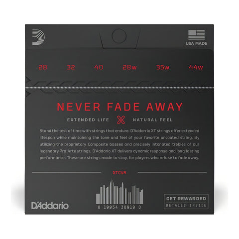 D'addarío Xtc45 Cuerdas Para Guitarra Clasica Tensión Normal