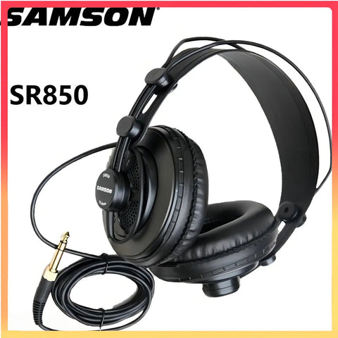 Audífonos Over-ear Samson Sr850 Gamer Con Cancelación De Ruido Negro
