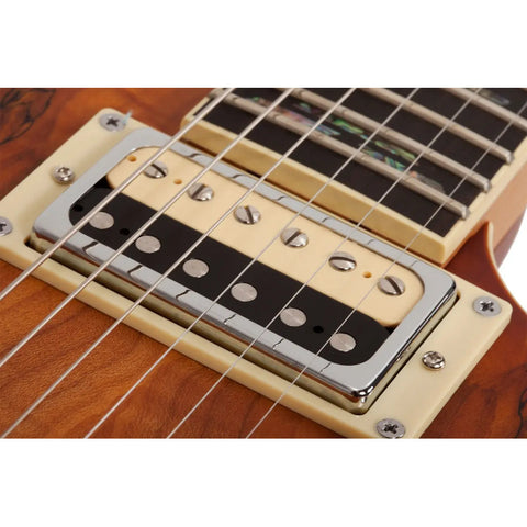 Guitarra Electrica Solida Schecter C-1 Exotic Spalted Maple Diestro Black Cherry Palo De Rosa