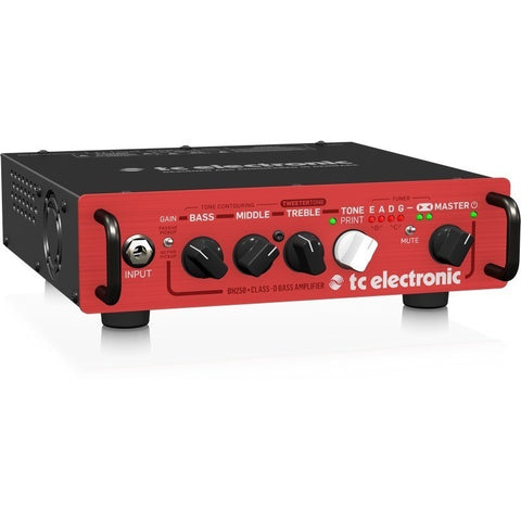 Cabezal Amplificador P/bajo 250w, Tc Electronic Bh250 Rojo