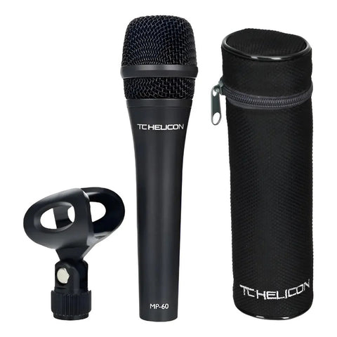 Micrófono Dinámico De Mano Tc Helicon Mp-60 Negro