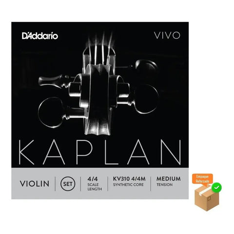 Juego Cuerdas Para Violín 4/4 Tensión M D'addario Kv310 4/4m