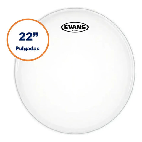 Evans Bd22g1cw Parche De Golpe P/ Bombo 22 Pulgadas Batería Blanco