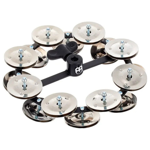 Pandero Montable P/bateristas Crotalos Acero, Meinl Hthh2bk Gris