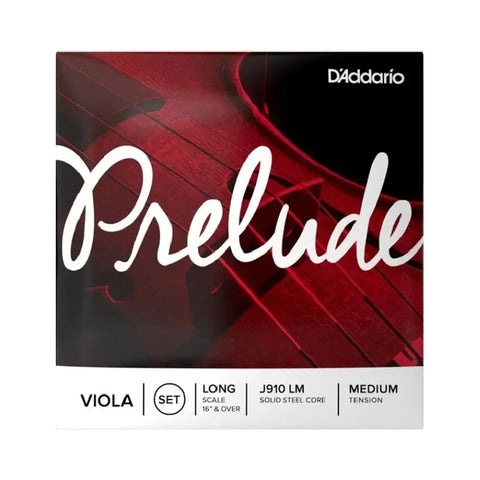 Juego De Cuerdas Para Viola Escala Larga D'addario J-910 L