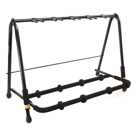 Soporte Base P/ 5 Guitarras O Bajos, Hercules Gs525b Negro