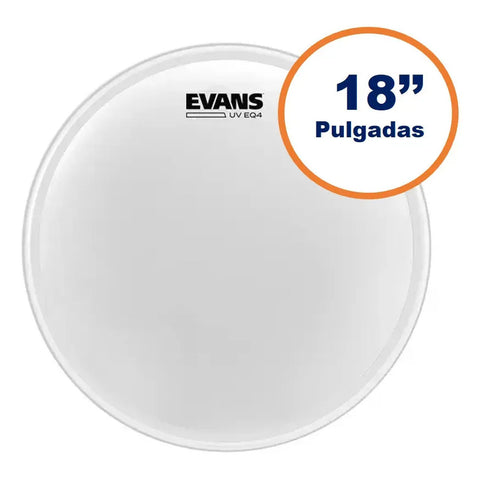 Evans Bd18gb4uv Parche Golpe Bombo 18 Pulgadas Coated 1 Capa Blanco
