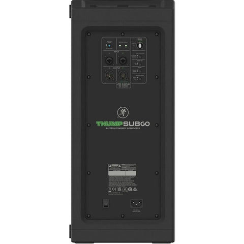 Subwoofer Dual 8  Portátil Con Batería Mackie Thumpsub Go Negro