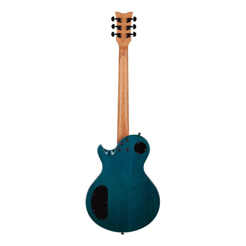 Guitarra Eléctrica Schecter Solo-ii Standard Ocean Blue Burs Color Azul Orientación De La Mano Diestro Palo De Rosa