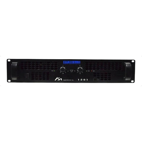 Amplificador De Potencia De 1200w 2 Canales Psl Ka1201 Color Negro
