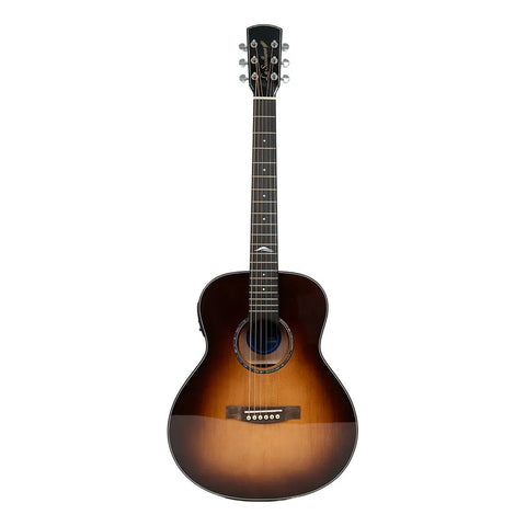 Guitarra Electroacústica La Sevillana Gs-513eq Sunburst Marrón Oscuro Diestro