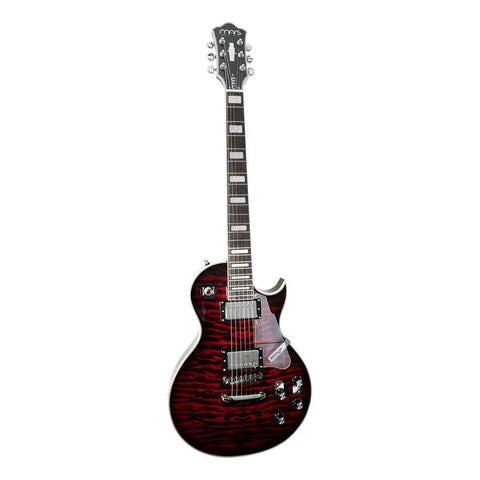 Mars Guitarra Electrica Mod. Lp Custom Color Rojo Material Del Diapasón Palisandro Orientación De La Mano Diestro Palo De Rosa