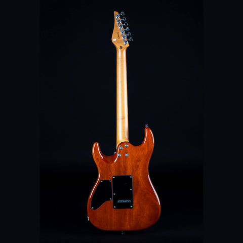 Guitarra Eléctrica Jet Guitars Js-45 Elite Fireburst Flame Diestro Dorado Maple