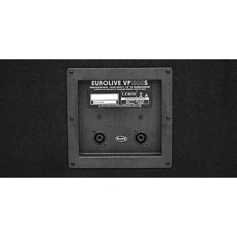 Bafle Bocina Subwoofer Behringer 18 Pulgadas Pasivo Vp1800s Negro
