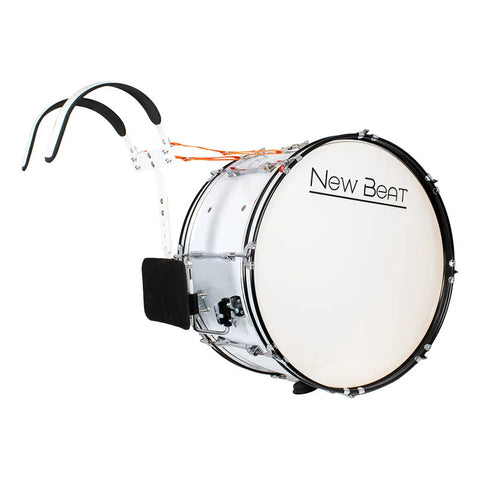 Bombo Para Banda De Marcha 22  New Beat Nb-mabd22 Blanco Blanco