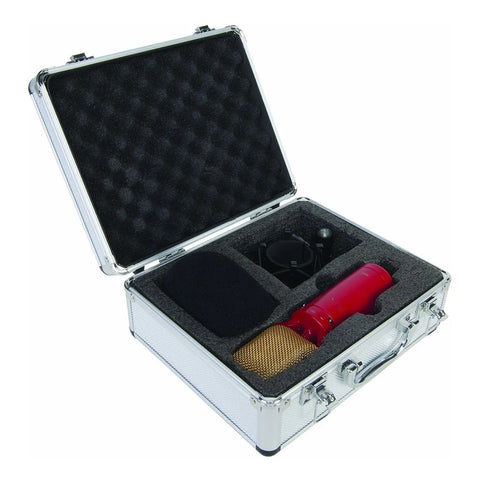 Micrófono Vocal Ribbon Bidireccional Eikon Rm8 Rojo