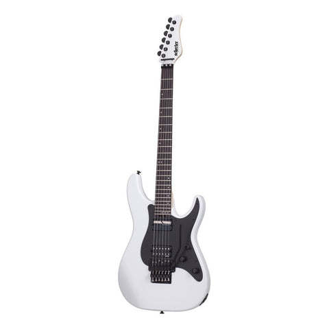 Guitarra Eléctrica Schecter Sun Valley Super Shredder De Caoba Gloss White Con Diapasón De Palo De Rosa
