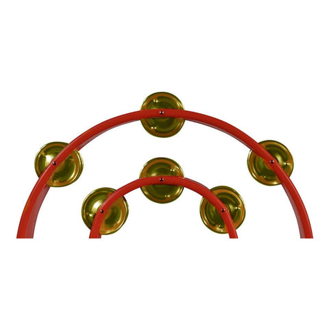 Pandero Forma De Media Luna Color Rojo New Beat 818 Rojo