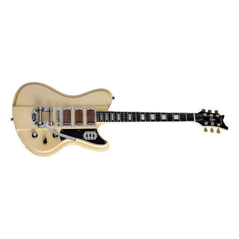 Guitarra Eléctrica Schectrer Ultra-iii Ivory Pearl Diestro Dorado Claro Pau Ferro