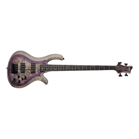 Bajo 4 Cuerdas Schecter Riot-4 Bass Aurora Burst Diestro Índigo 4