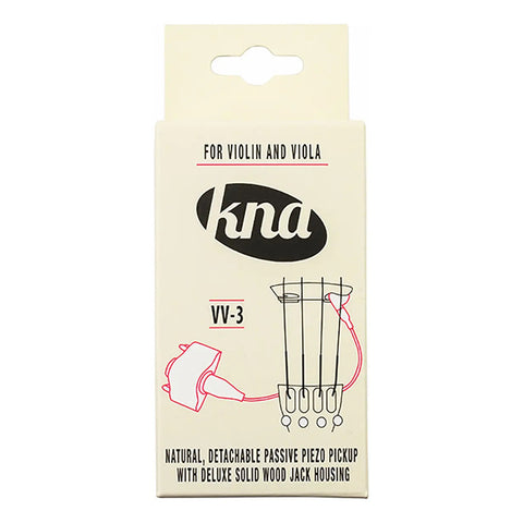 Pastilla Para Violín O Viola Piezoeléctrico Portátil Kna Vv3 Negro