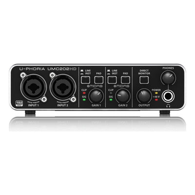 Interfaz Audio Usb Behringer U-phoria Umc202hd Color Negro