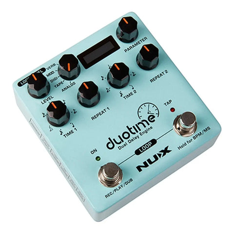 Pedal De Delay Duotime Nux Ndd-6 Duo Time Turquesa