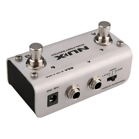 Pedal Controlador De Doble Switch Nux Nmp-2 Gris