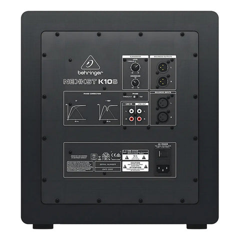 Subwoofer Behringer K10s Activo Potenciado Estudio 10 Cuota Negro