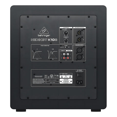 Subwoofer Behringer K10s Activo Potenciado Estudio 10 Cuota