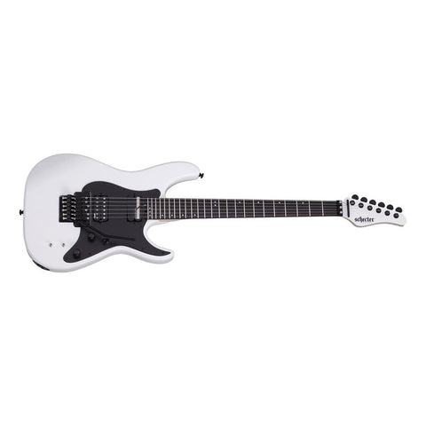 Guitarra Eléctrica Schecter Sun Valley Super Shredder De Caoba Gloss White Con Diapasón De Palo De Rosa
