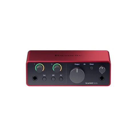 Interfaz De Audio Usb Focusrite Scarlett Solo 4ta Gen Rojo
