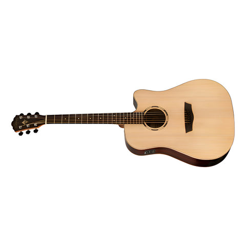 Guitarra Electroacustica Dreadnought Washburn D10sce Nat Natural