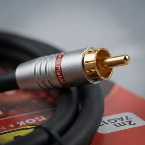 Solcor 7ag12 Landa  Cable Rca A Rca 2m Gold Plated