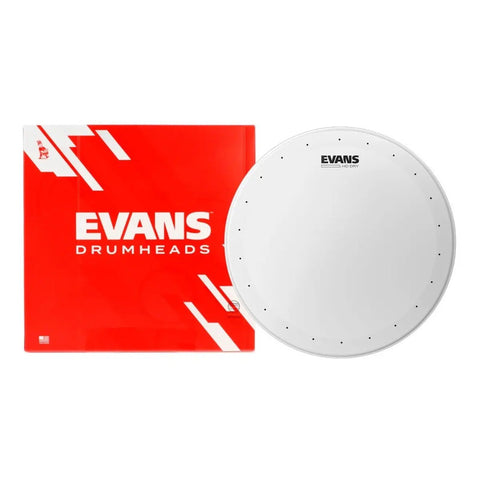 Evans B14hdd Parche 14 Tarola Hd Dry Aspero Rugoso Blanco Transparente