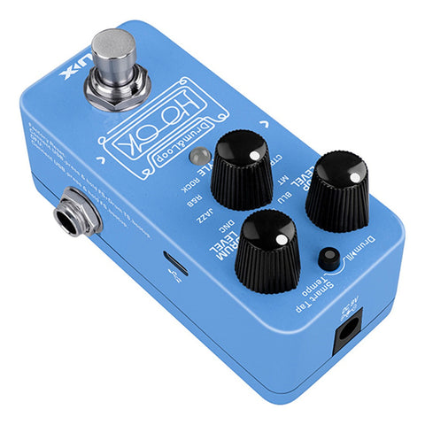 Pedal Mini Looper Nux Ndl-3 Hook Drum & Loop Azul