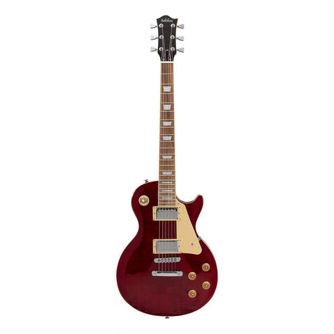 Guitarra Eléctrica Con Case Serie Unique Cosmos-wr Babilon Roja Color Vino