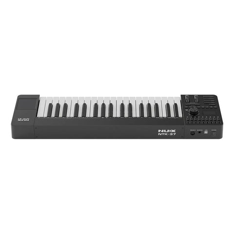 Teclado Controlador Midi Nux Ntk-37 De 37 Teclas Semipesadas Con Faders Y Trackpad