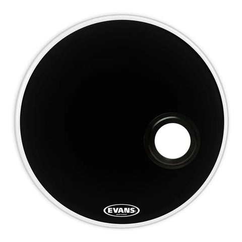 Parche Bombo Bass Resonante 22 Pulgadas Evans Drumheads Bd22remad Negro