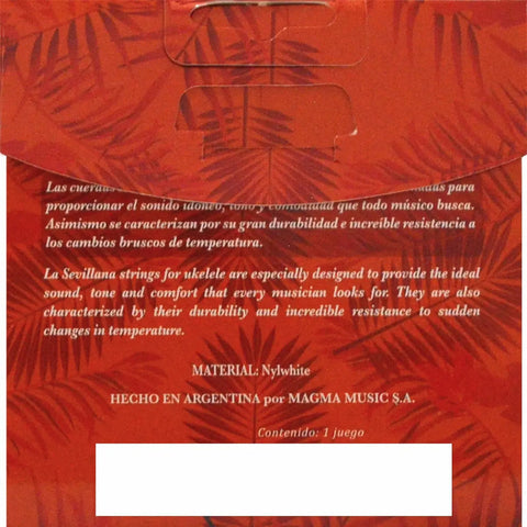 Encordadura Para Ukelele Tenor La Sevillana Els-ukt